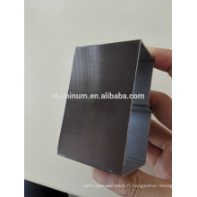 Profil en aluminium anodisé de différentes couleurs